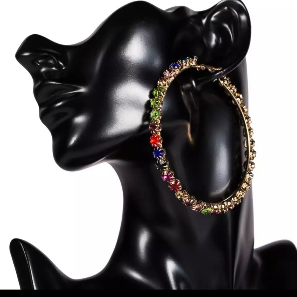 Circle Multi Color Hoop